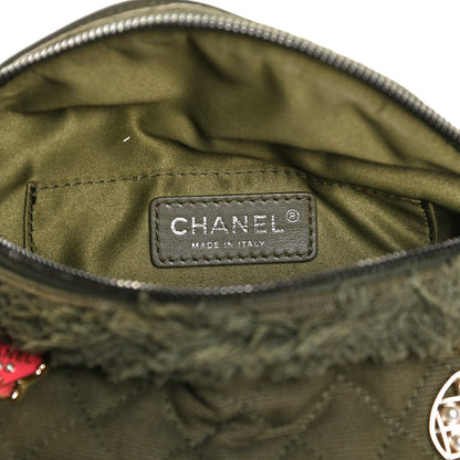 Chanel Canvas Lambskin Quilted Coco Cuba Charms Waist Bag Khaki 6 of 11