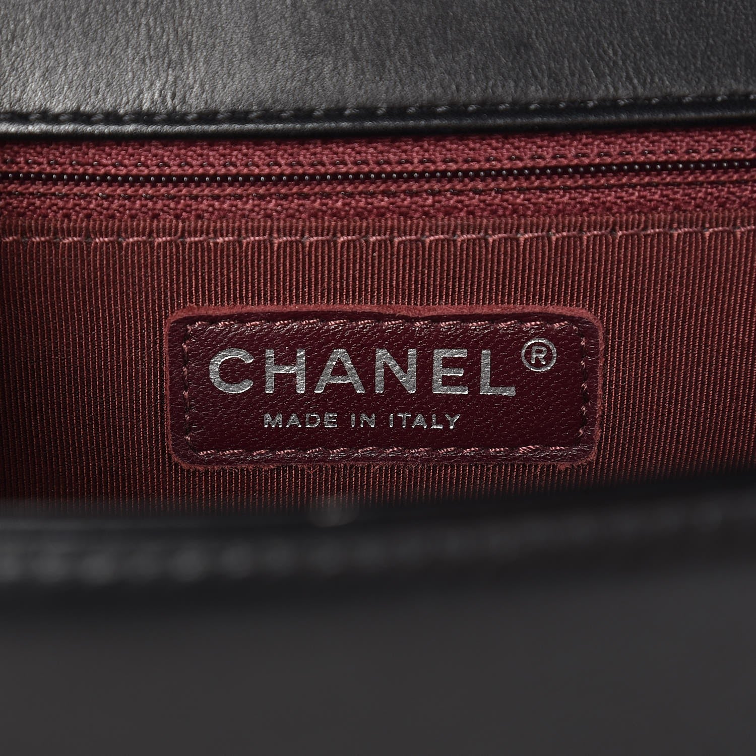 Chanel Calfskin Chevron Quilted New Medium Boy Flap Black 6 of 8