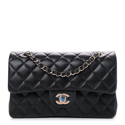 Chanel Lambskin Quilted Small Double Flap Black 1 of 4