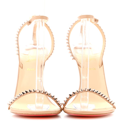 Christian Louboutin Kid Spiked So Me 100 Sandals 42 Nude 3 of 8