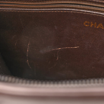 Chanel Lambskin CC Top Handle Bag Dark Brown 16 of 24