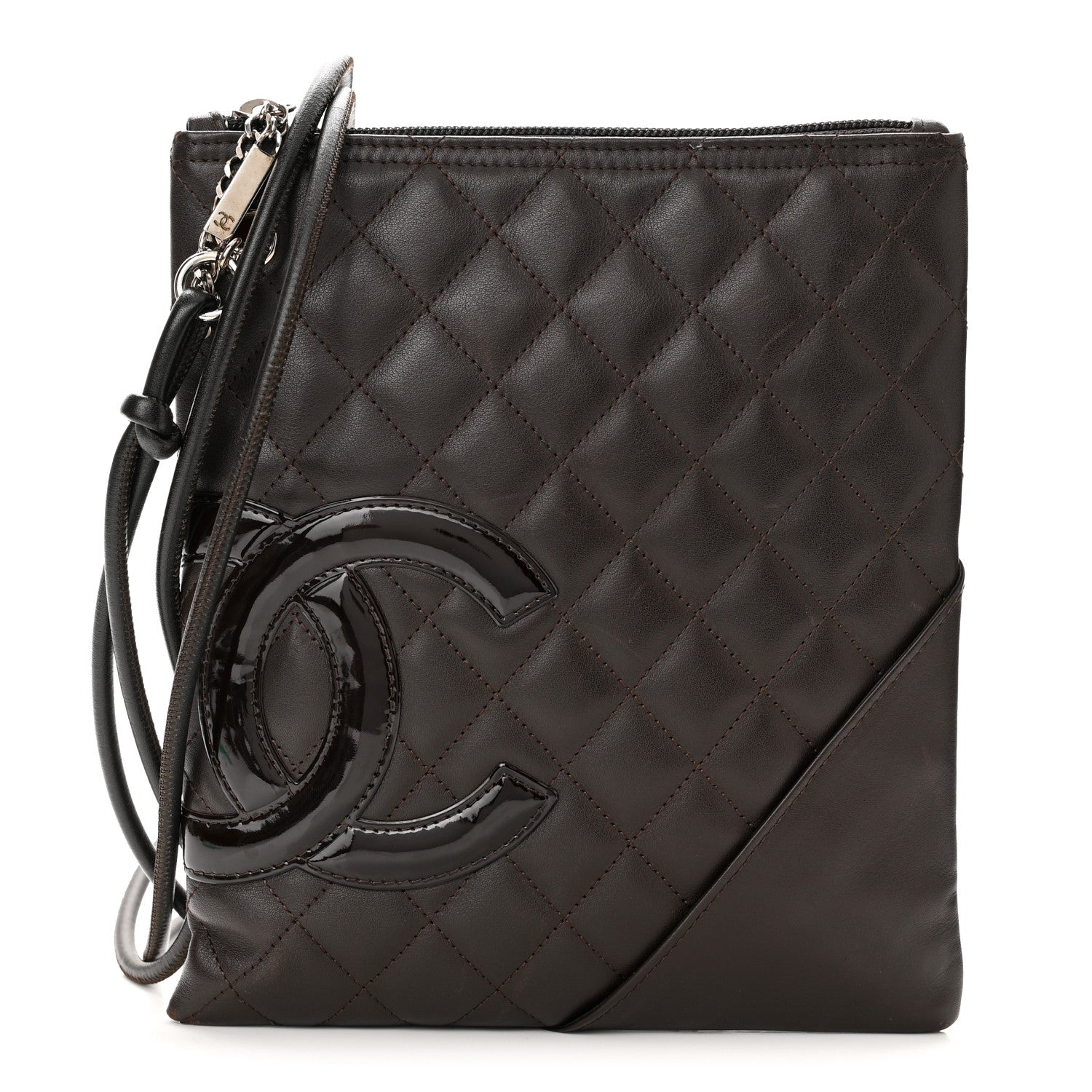Chanel Calfskin Cambon Flat Messenger Brown 1 of 12