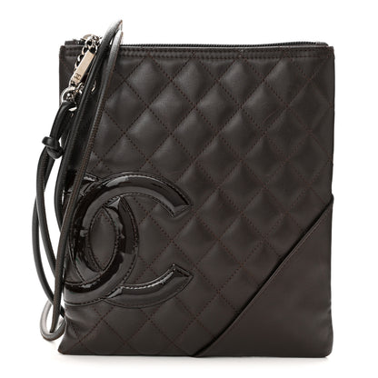Chanel Calfskin Cambon Flat Messenger Brown 1 of 12
