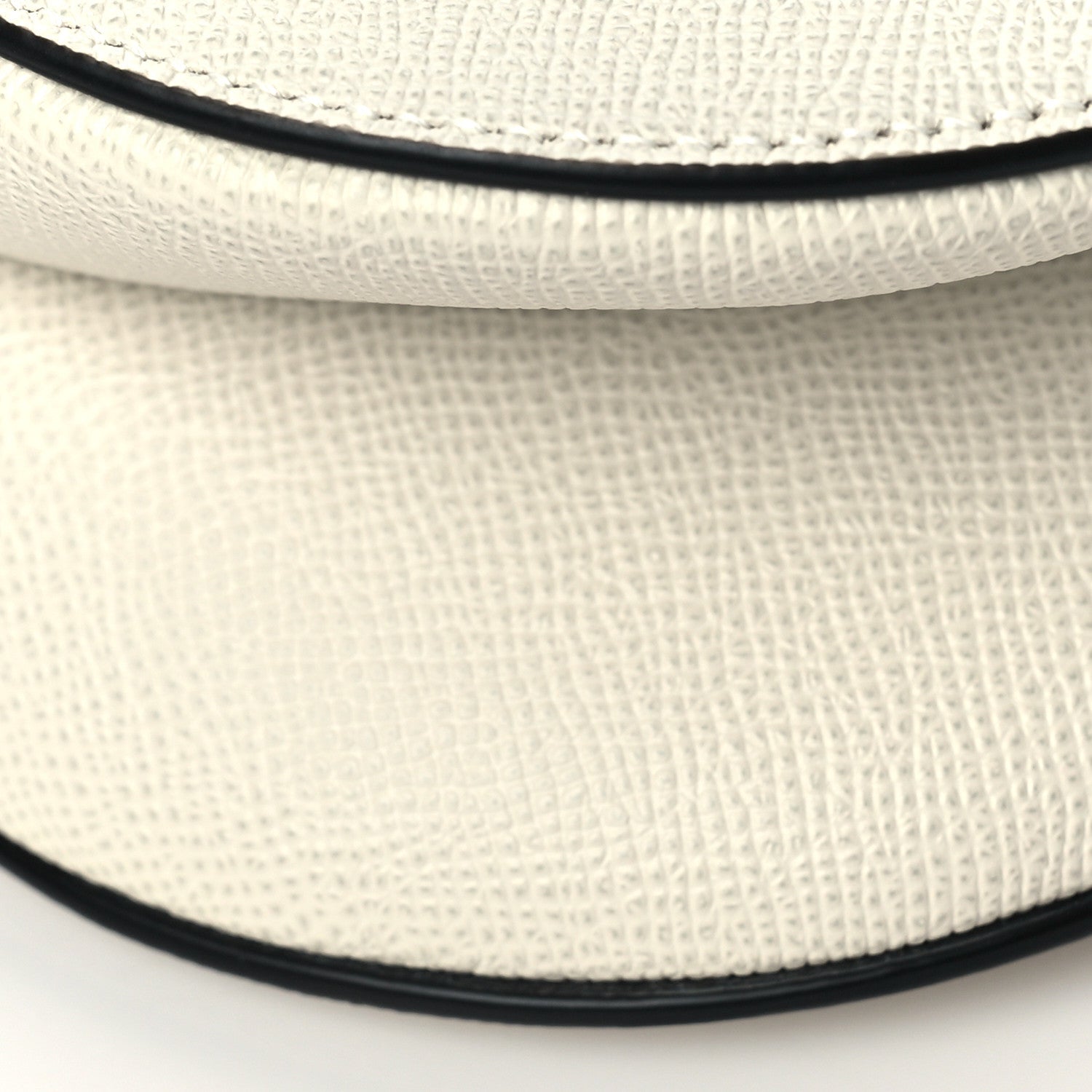 Christian Dior Grained Calfskin Mini Saddle Bag White 7 of 11