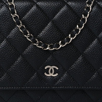 Chanel Caviar Quilted Wallet On Chain WOC Black 15 of 19
