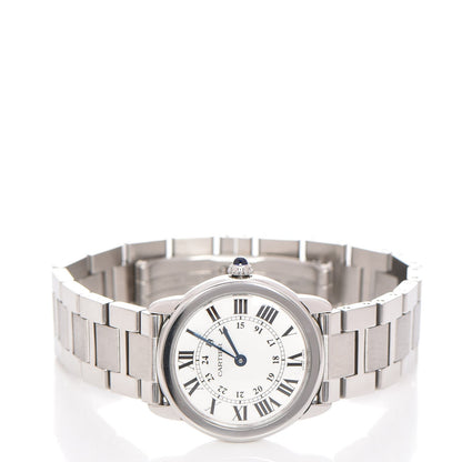 Cartier Stainless Steel 29mm Ronde Solo Quartz Watch 3 of 8