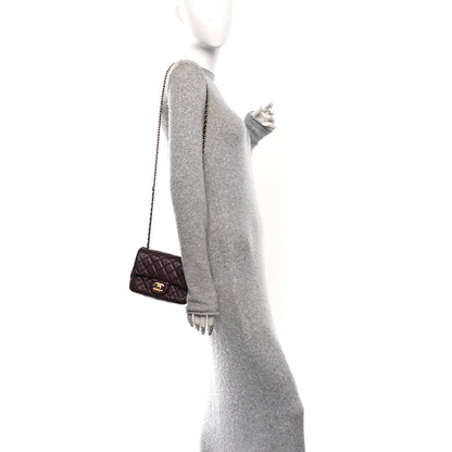 Chanel Lambskin Quilted Mini Pearl Crush Flap Burgundy 2 of 11