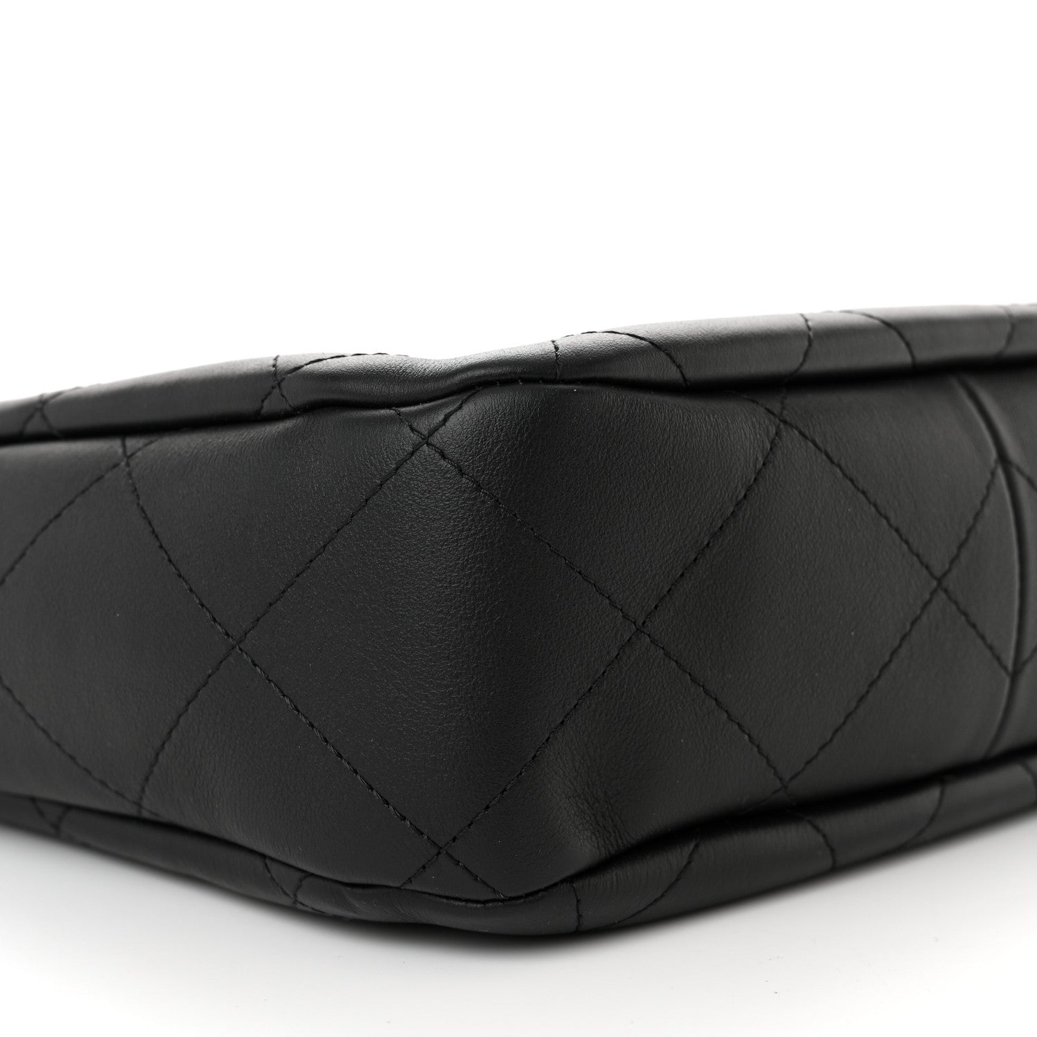 Chanel Calfskin Quilted Framing Chain Hobo Black 9 of 11
