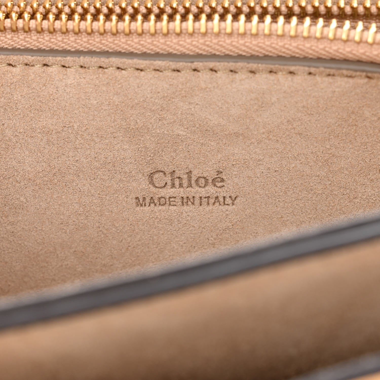 Chloe Suede Calfskin Medium Faye Shoulder Bag Misty Beige 5 of 7