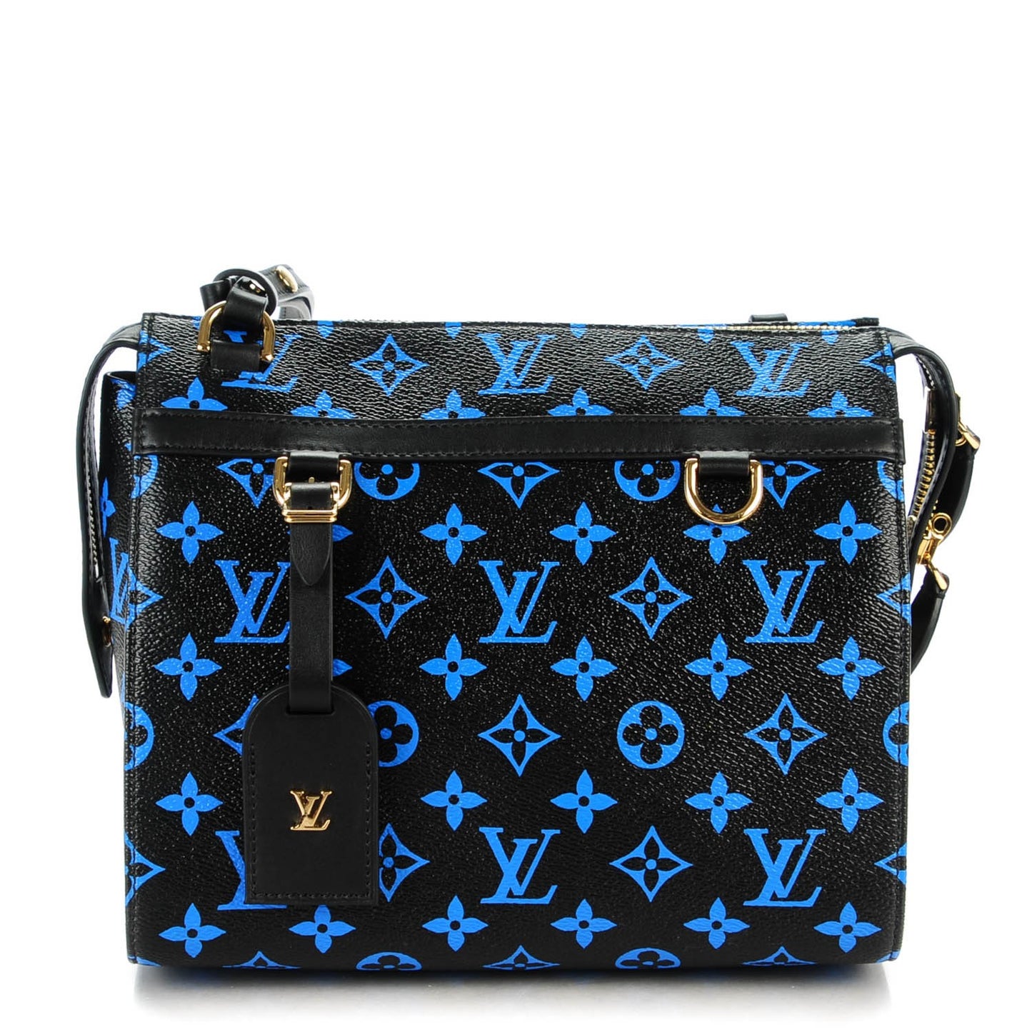Colored Monogram Speedy Amazon PM Blue Black