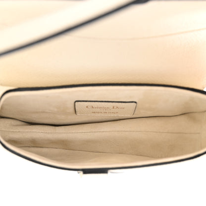 Christian Dior Grained Calfskin Mini Saddle Bag White 5 of 10