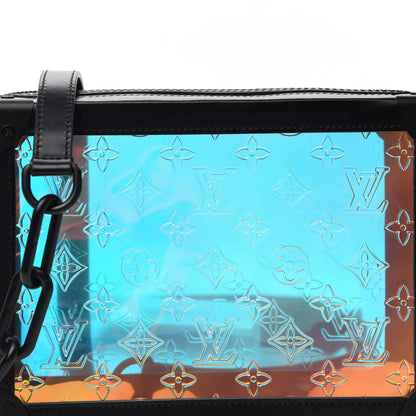 Louis Vuitton Calfskin PVC Monogram Solar Ray Soft Trunk Iridescent Prism Black 10 of 11