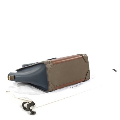 Celine Smooth Calfskin Nano Tri-Color Luggage Camel 3 of 7