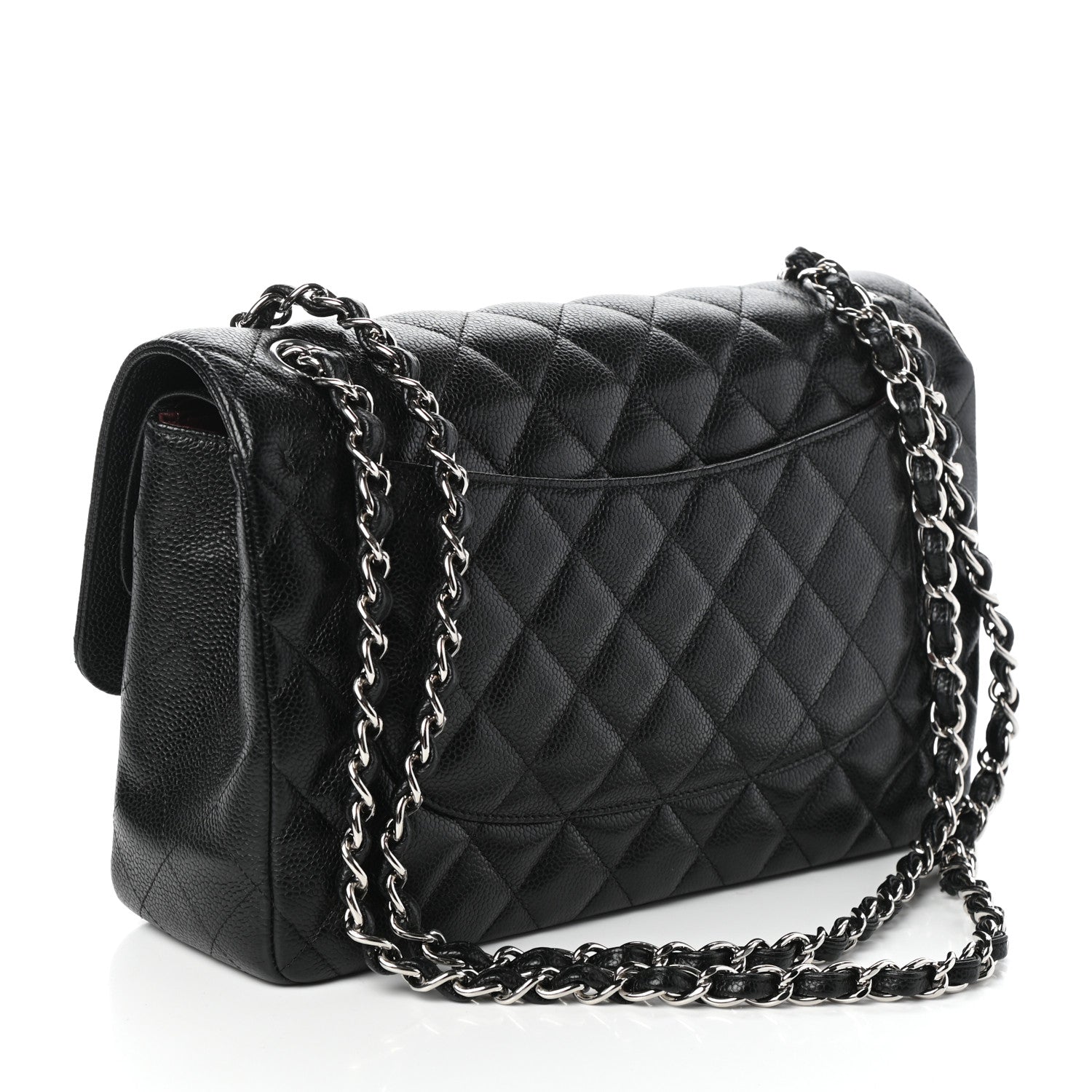 Chanel Caviar Quilted Jumbo Double Flap Black 3 of 10