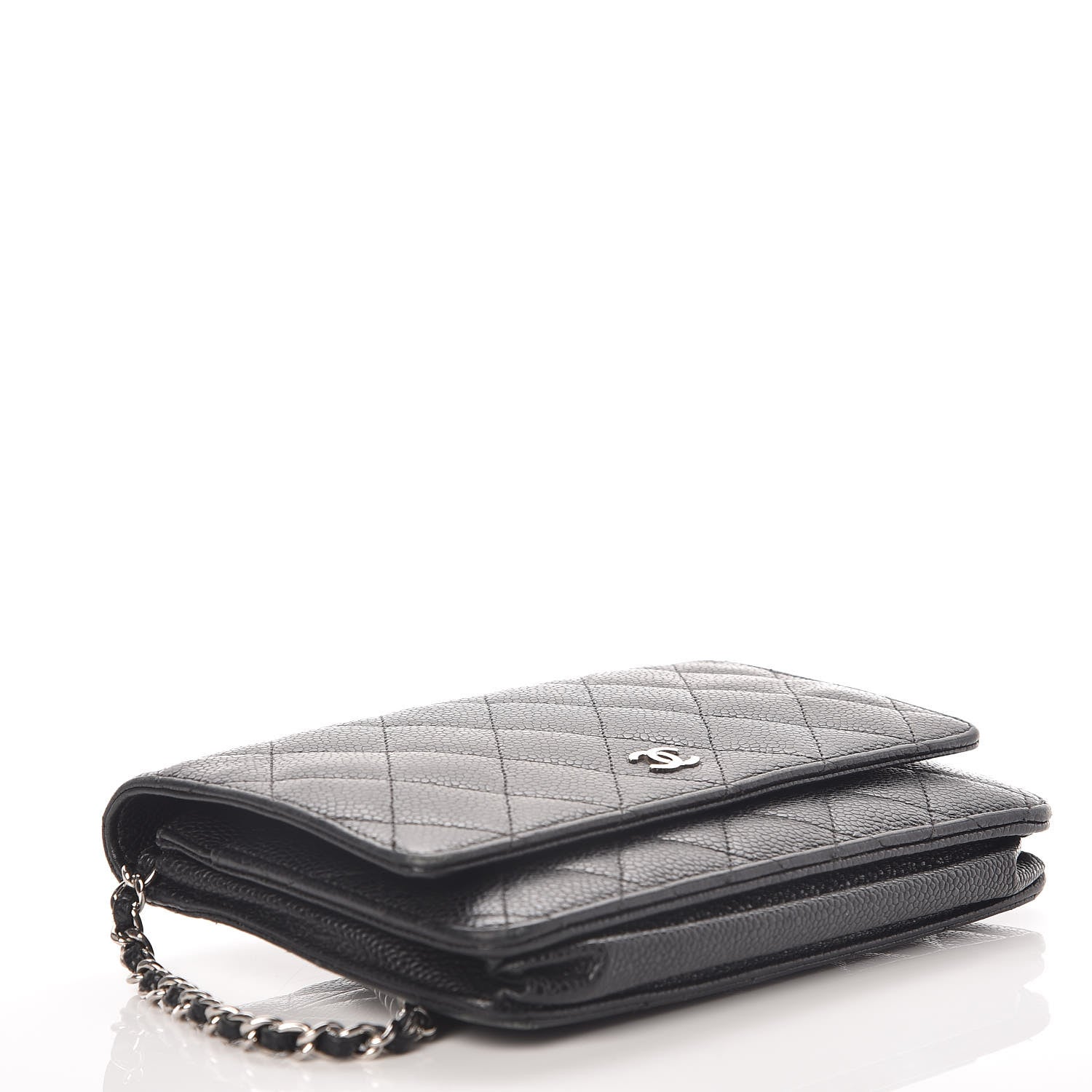 Chanel Caviar Quilted Wallet On Chain WOC Black 4 of 19