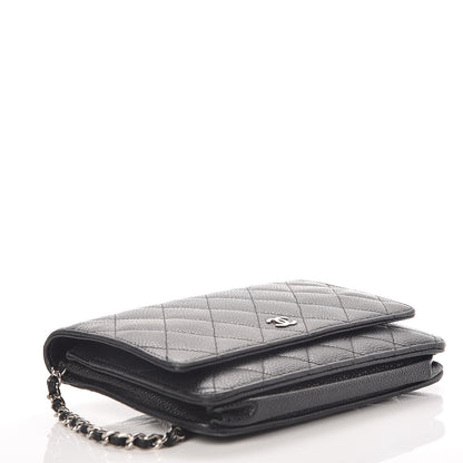 Chanel Caviar Quilted Wallet On Chain WOC Black 4 of 19