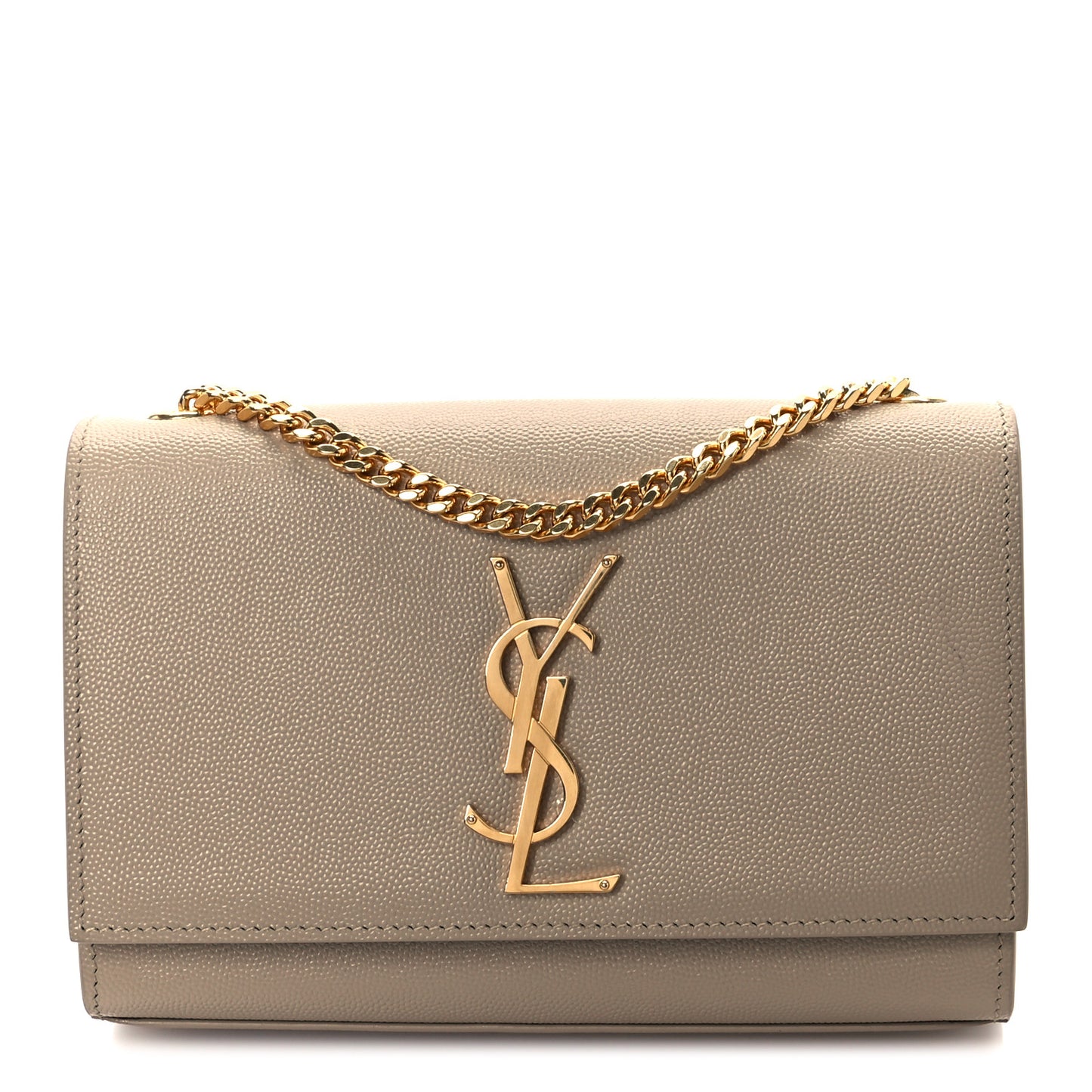 Grain De Poudre Small Monogram Kate Satchel Dark Beige