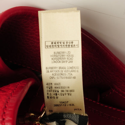Burberry Grainy Calfskin Canterbury Tote Red 8 of 9