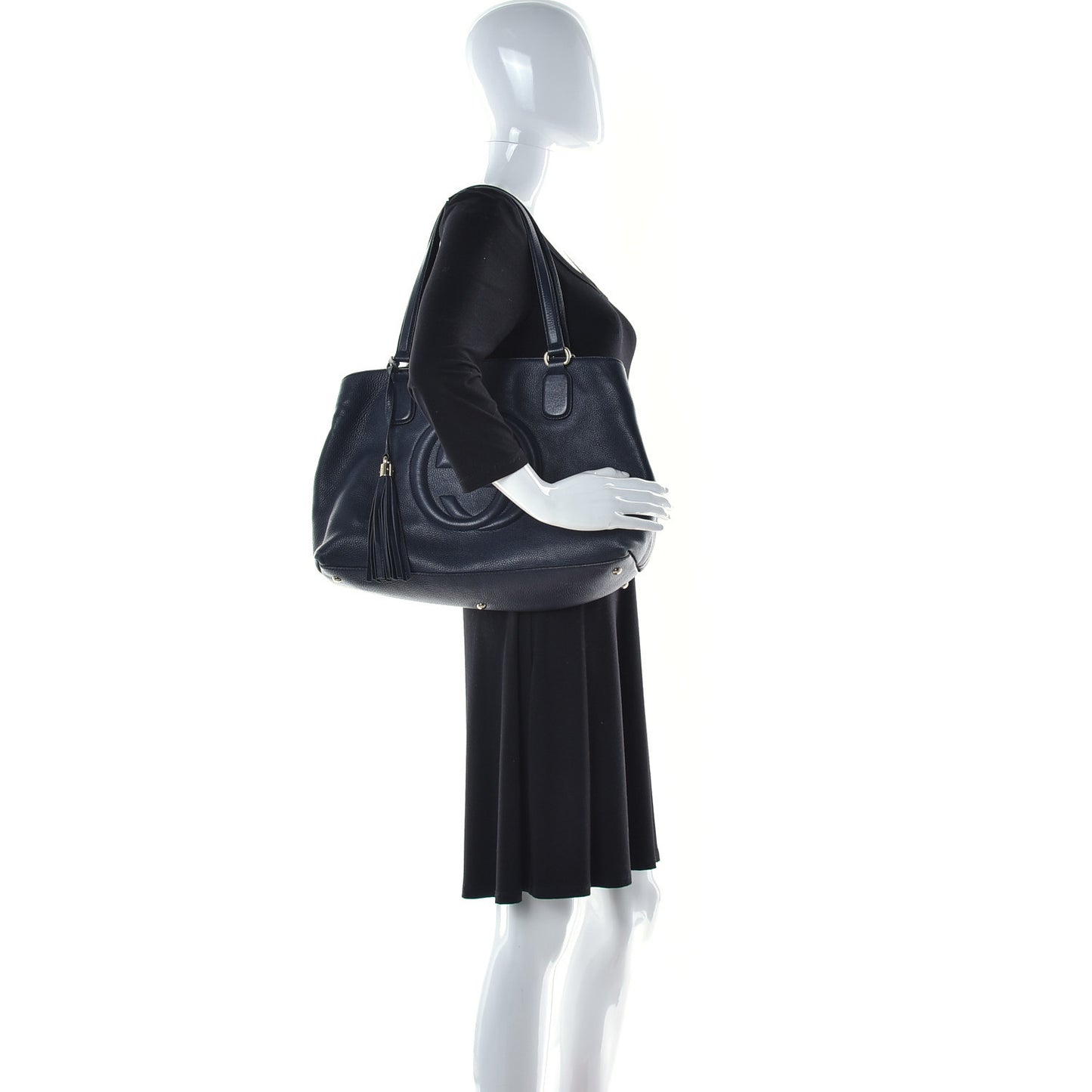 Cellarius Calfskin Medium Soho Working Tote Blue