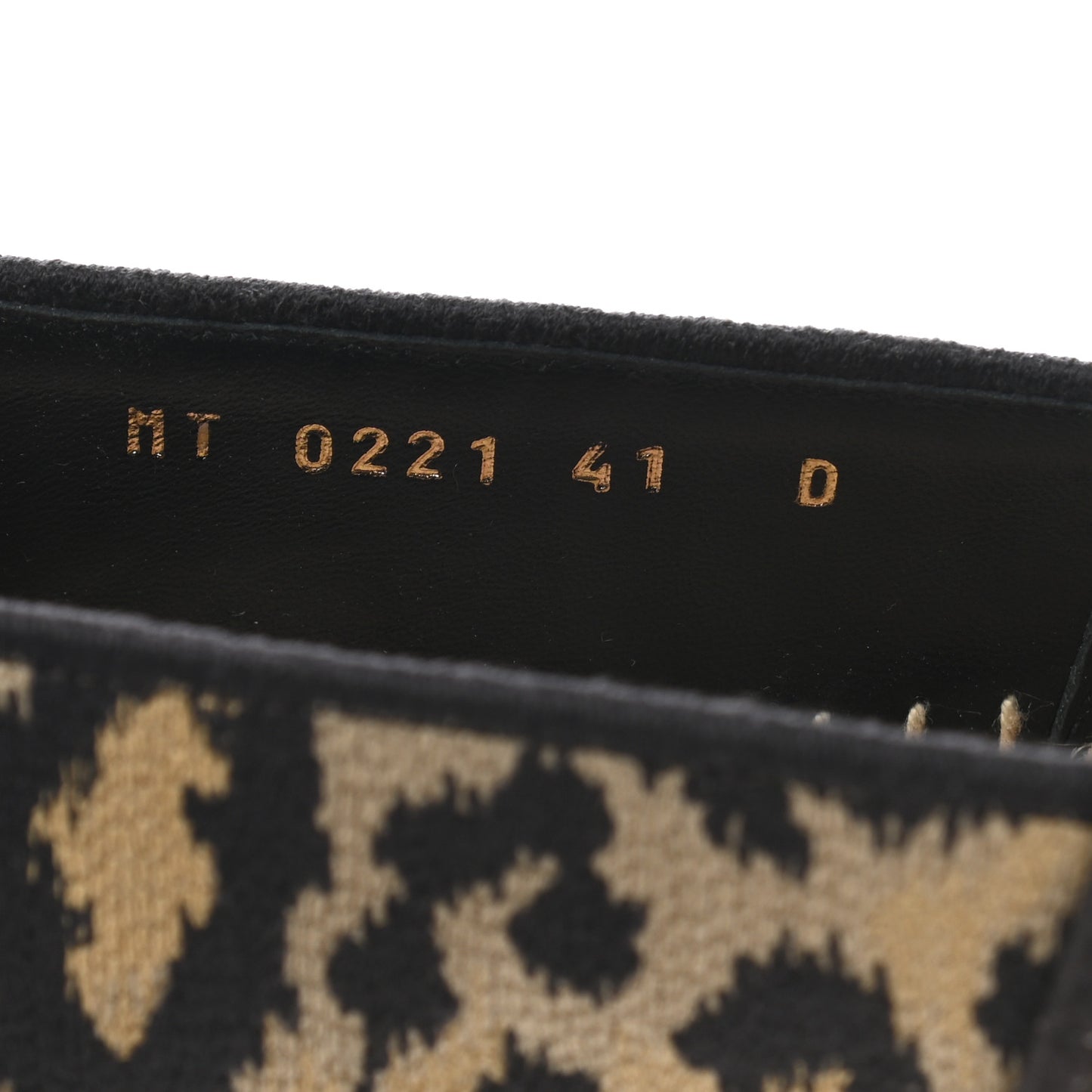 Cotton Embroidered Leopard Print Granville Espadrille 41 Natural