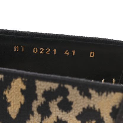 Christian Dior Cotton Embroidered Leopard Print Granville Espadrille 41 Natural 8 of 10
