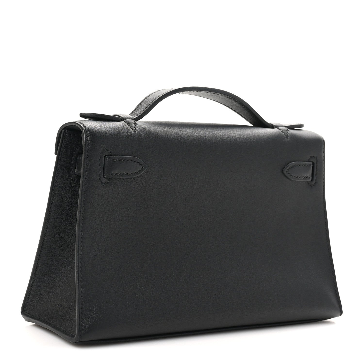 Hermes Swift Kelly Pochette Clutch Black 3 of 11