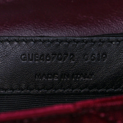Saint Laurent Velvet Y Quilted Monogram Toy Loulou Chain Satchel Light Burgundy 6 of 11
