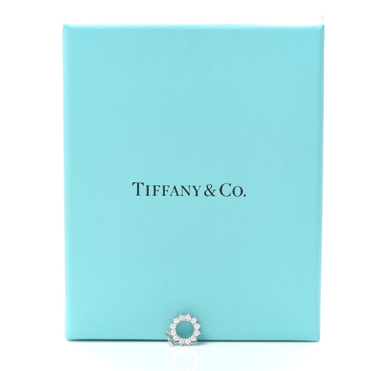 Platinum Diamond Circle Charm
