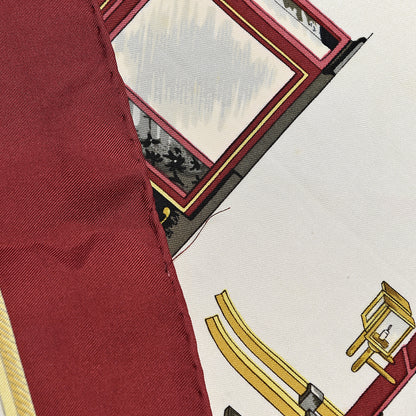 Hermes Silk Les Voitures A Transformation Scarf 90 6 of 7