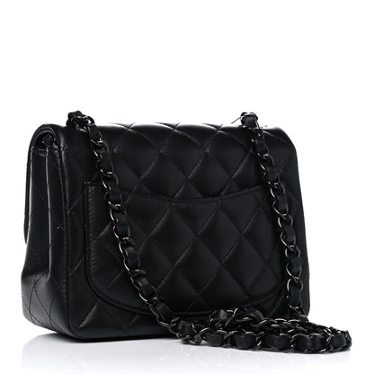 Chanel Lambskin Quilted Mini Square Flap So Black 2 of 5