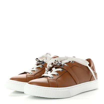 Hermes Calfskin Day Sneakers 36.5 Naturel 3 of 8