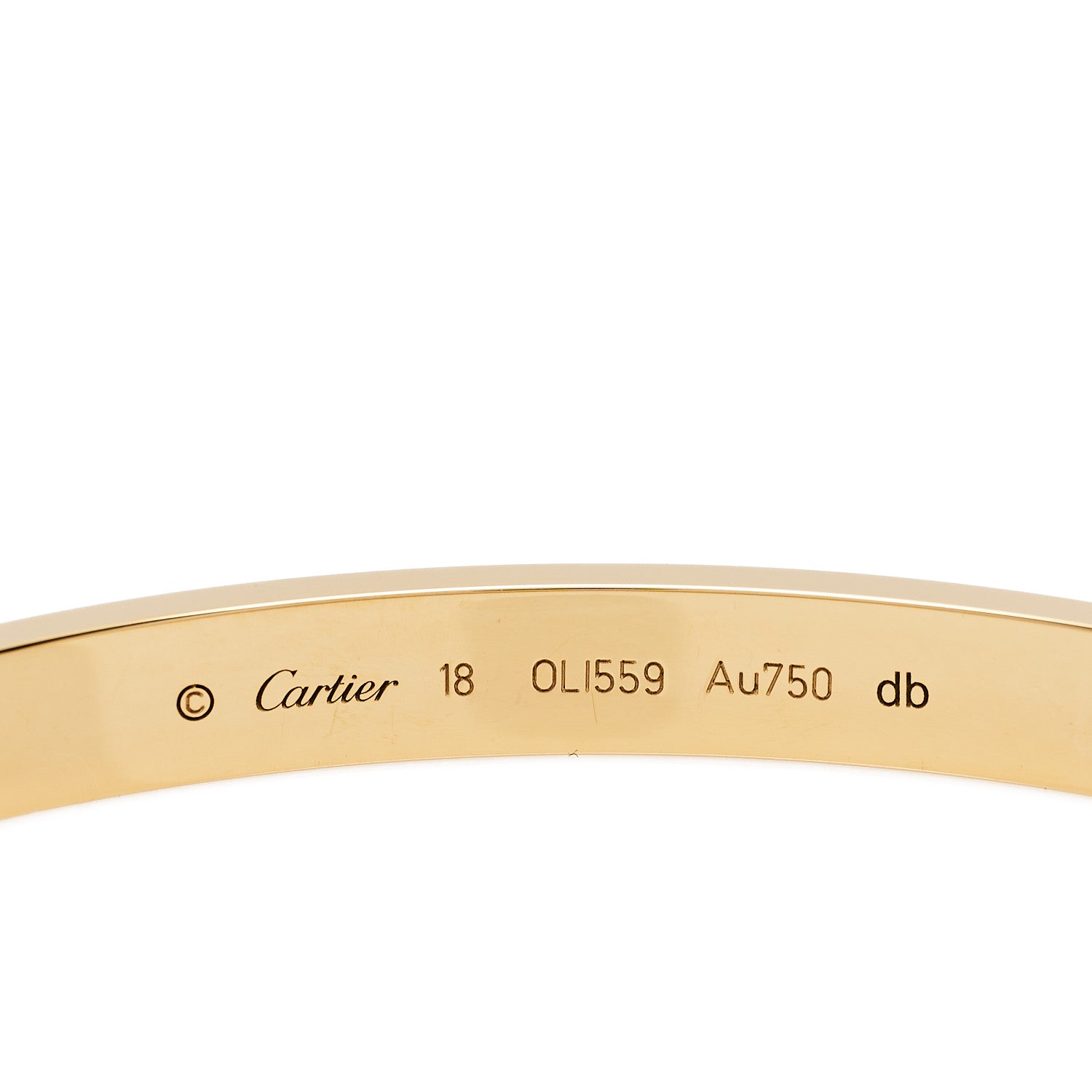 Cartier 18K Yellow Gold LOVE Bracelet 18 3 of 3