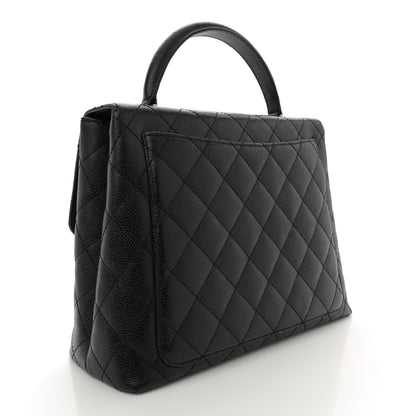 Chanel Caviar Quilted Jumbo Kelly Flap Black 3 of 11
