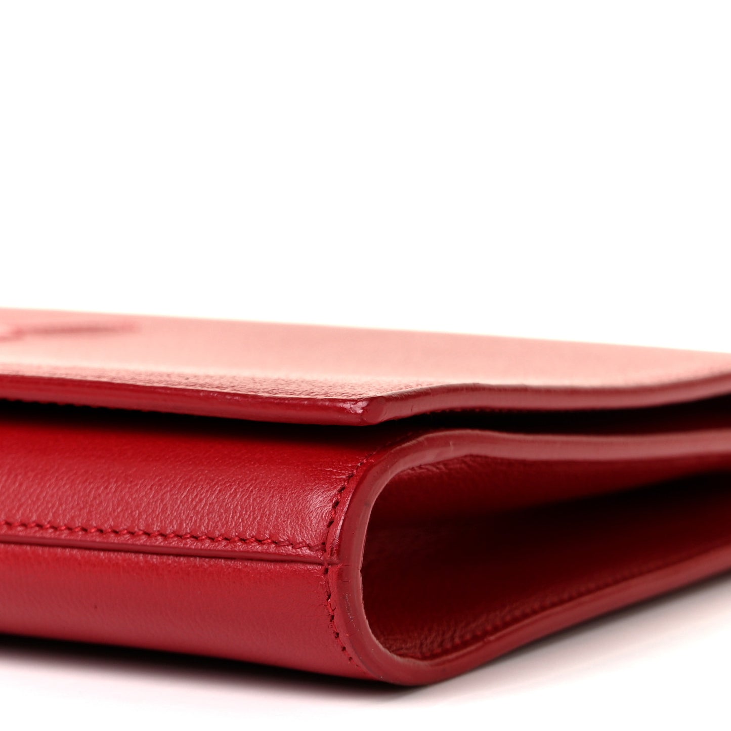 Calfskin Monogram Large Belle De Jour Clutch Red
