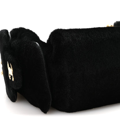 Chanel Pony Hair Mini Chanel 25 Handbag Black 9 of 11