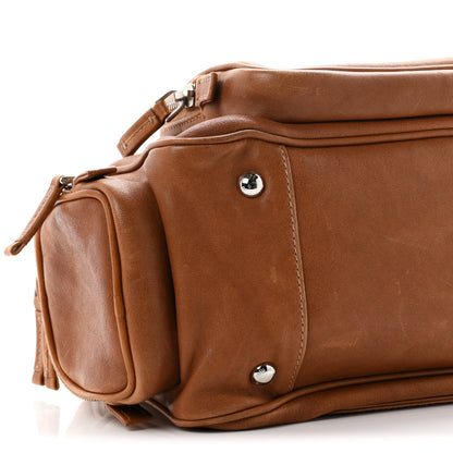 Miu Miu Nappa Aviator Pocket Top Handle Bag  Rovere 8 of 9