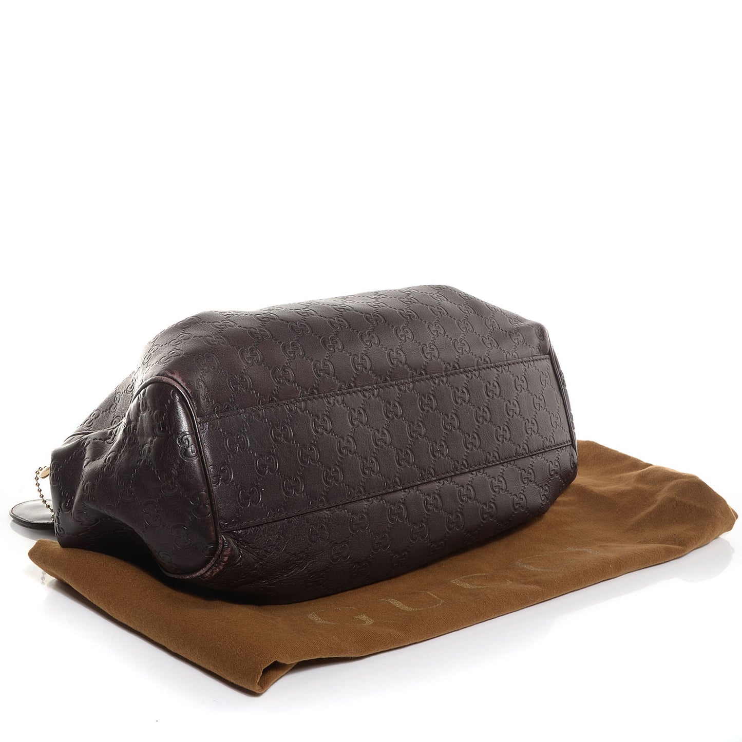 Guccissima Medium Sukey Tote Chocolate