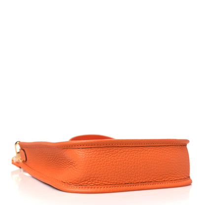 Hermes Taurillon Clemence Evelyne TPM Orange 4 of 11