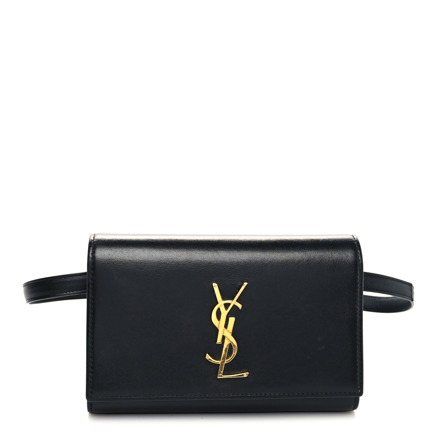 Smooth Calfskin Monogram Kate Belt Bag Black