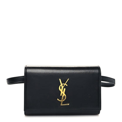Saint Laurent Smooth Calfskin Monogram Kate Belt Bag Black 1 of 12