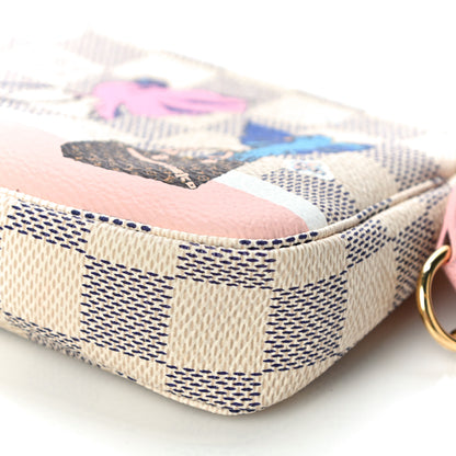 Louis Vuitton Damier Azur 2018 Christmas Animation Mini Pochette Accessories 10 of 11
