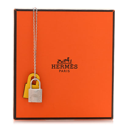 Hermes Swift Small O'Kelly Pendant Necklace  Jaune Ambre 8 of 8