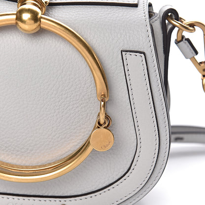 Chloe Calfskin Suede Small Nile Bracelet Bag Airy Grey 10 of 10
