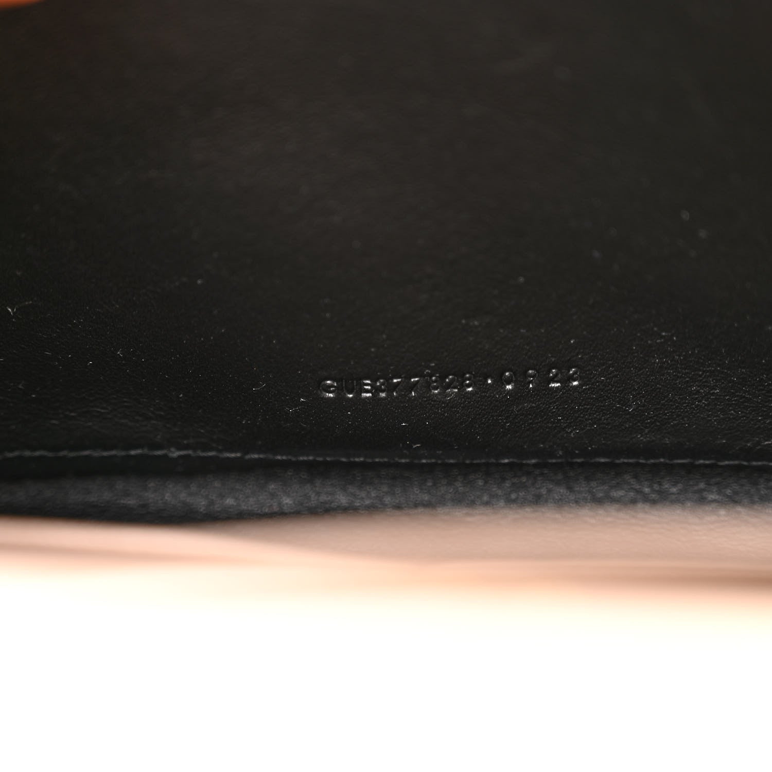 Saint Laurent Grain De Poudre Matelasse Chevron Monogram Chain Wallet Dark Beige 7 of 11