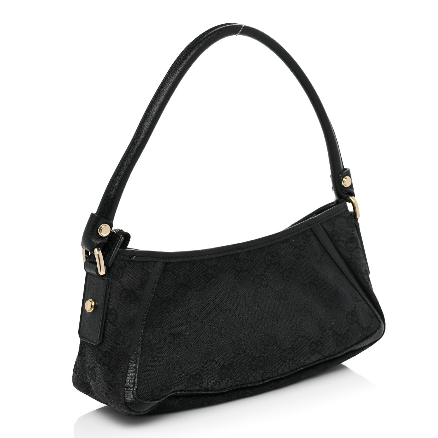 Gucci Monogram D Ring Abbey Pochette Black 3 of 16