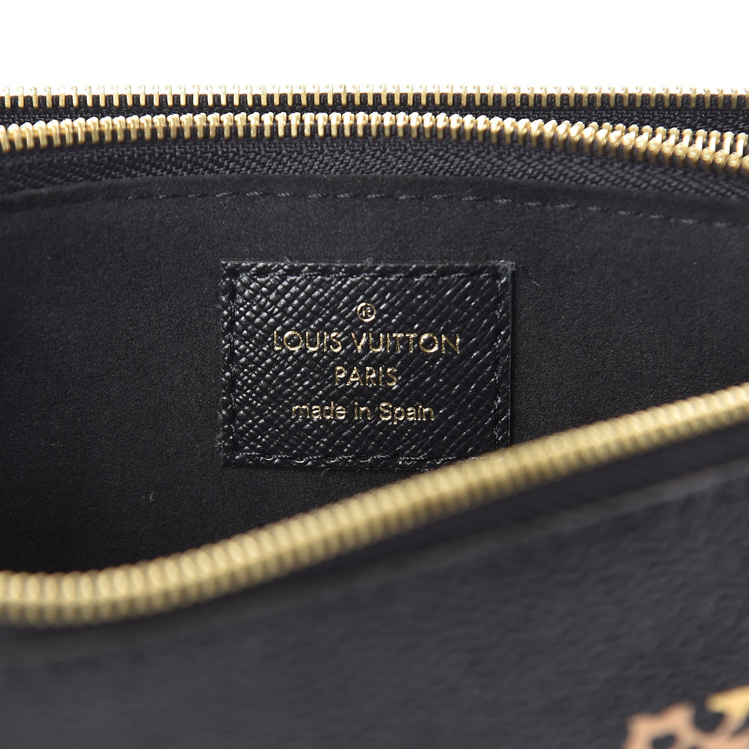 Louis Vuitton Monogram Giant Jungle Pochette Double Zip Black 7 of 11