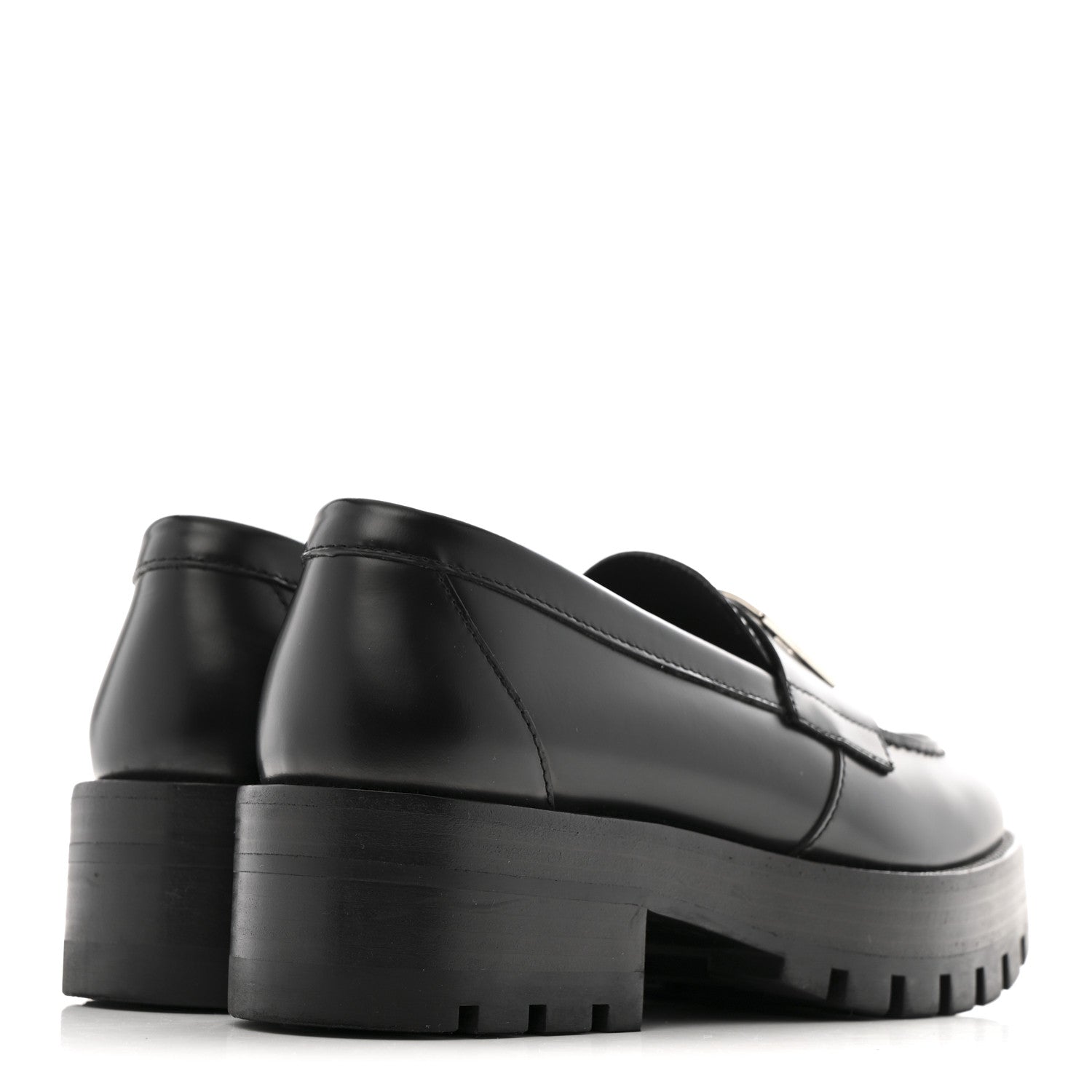 Chanel Calfskin Metal CC Loafers 35 Black 1767457 – FASHIONPHILE