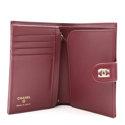 Chanel Caviar Quilted Passport Holder Dark Burgundy 5 of 8