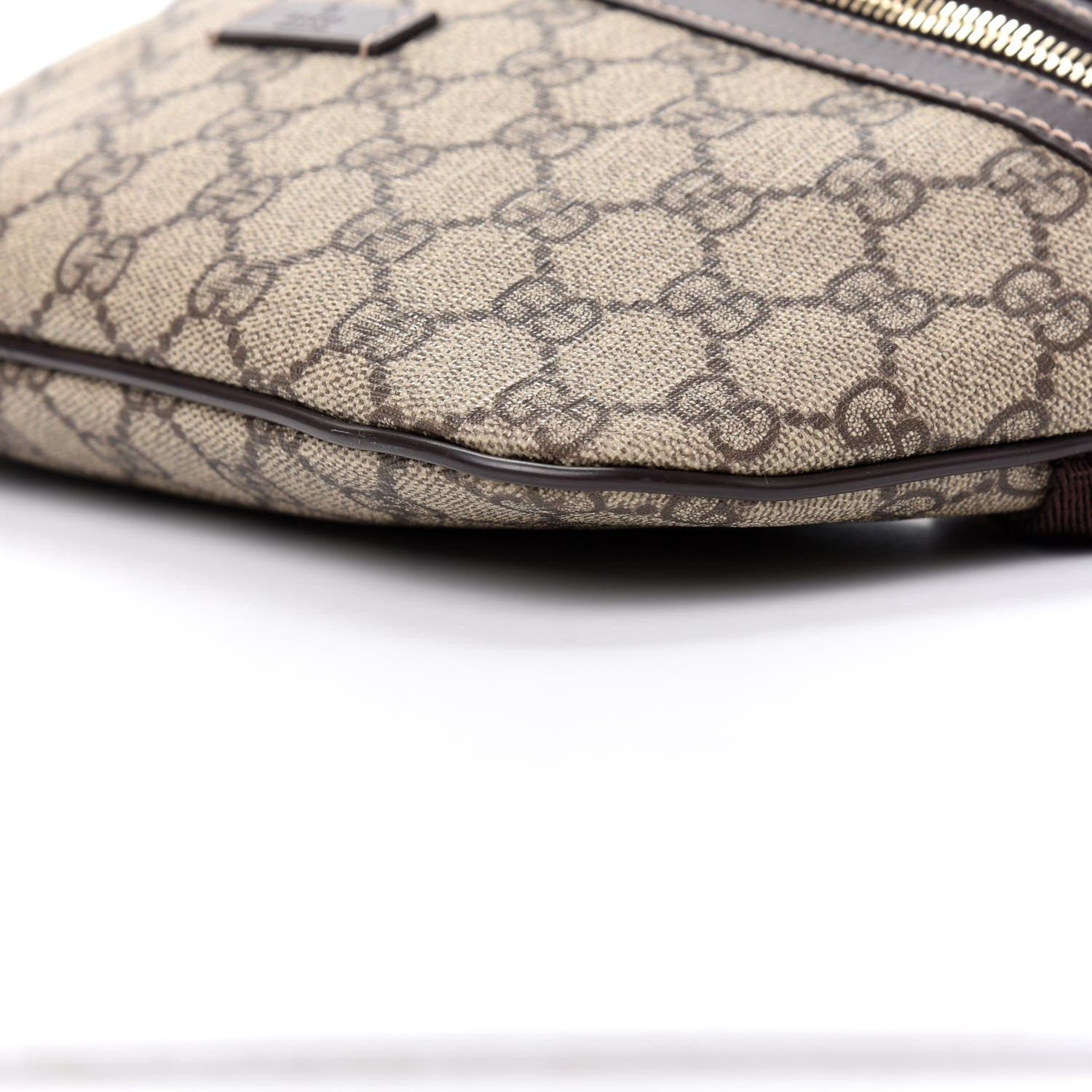 Gucci GG Supreme Monogram Belt Bag Dark Brown 7 of 9