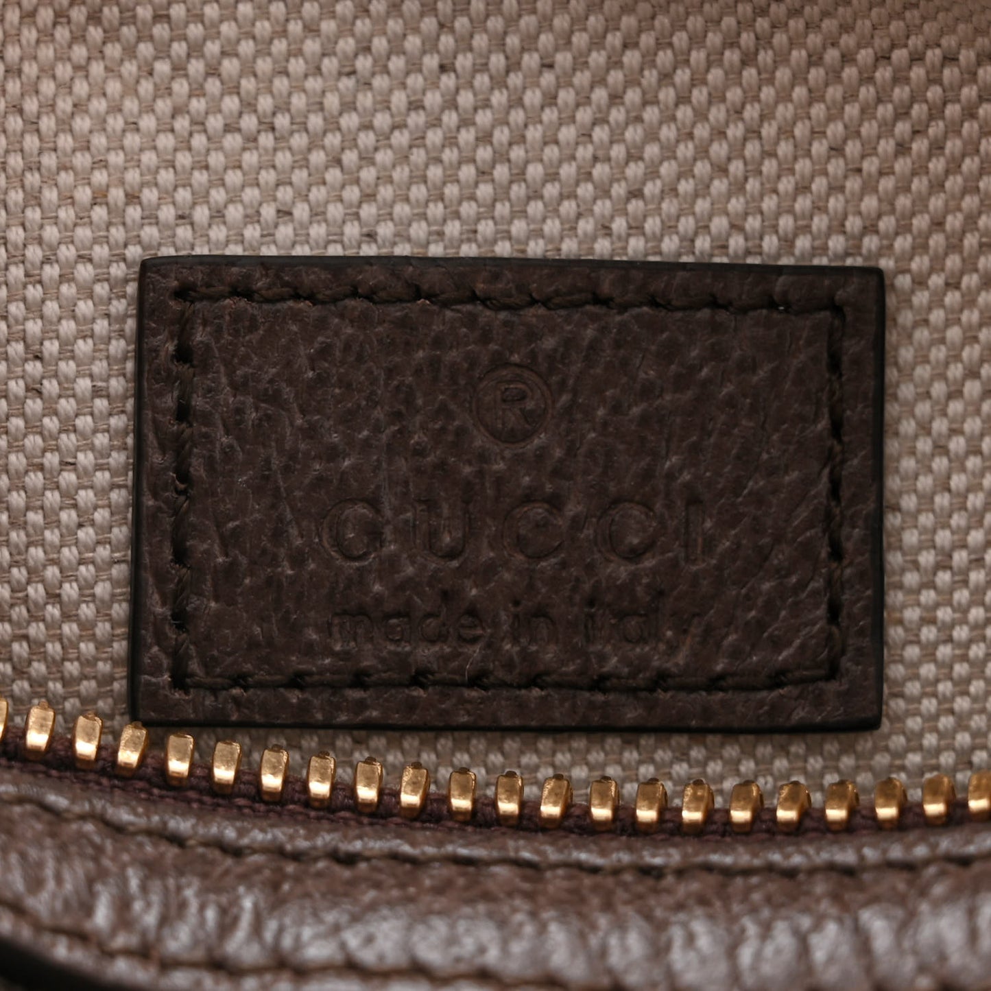 GG Supreme Monogram Textured Dollar Calfskin Web Super Mini Ophidia Top Handle Bowler Bag Beige Ebony New Acero